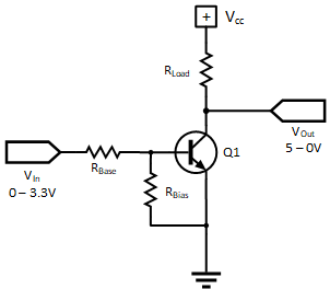 3.3V to 5V Inverted Transistor General
